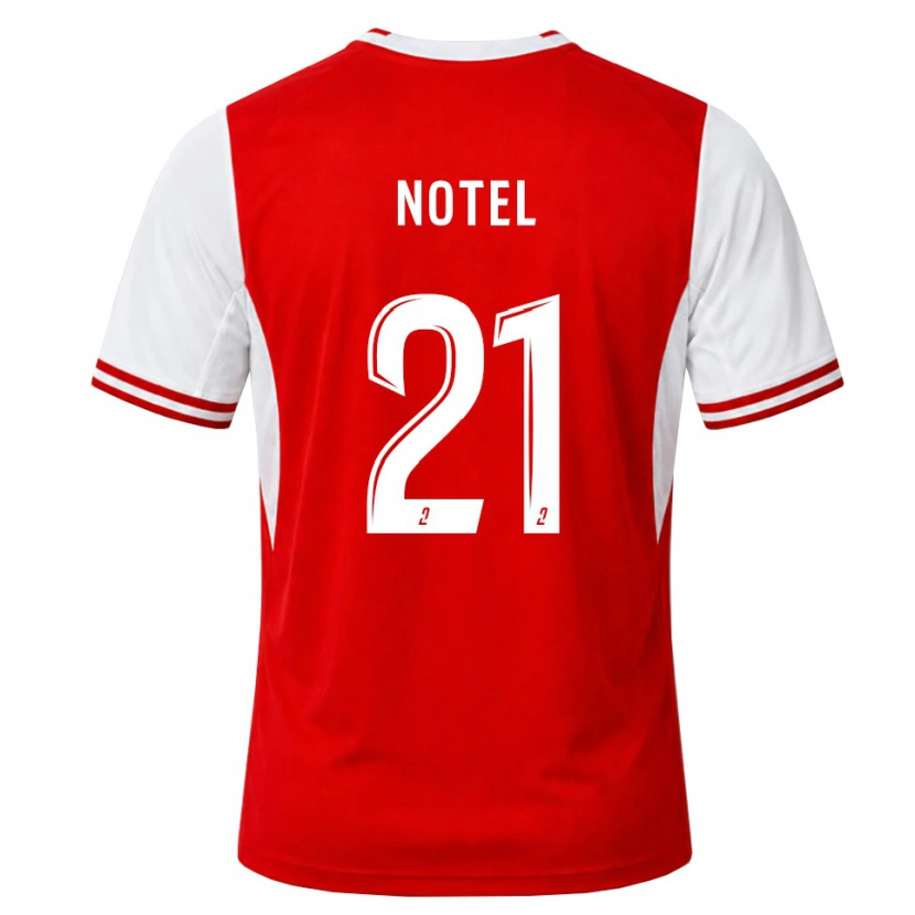 Danxen Homem Camisola Lea Notel #21 Vermelho Branco Principal 2026/27 Camisa Brasil