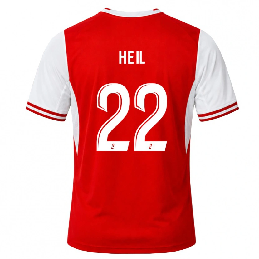 Danxen Homem Camisola Manon Heil #22 Vermelho Branco Principal 2026/27 Camisa Brasil