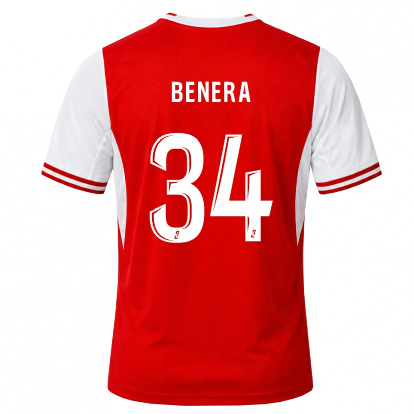 Danxen Homem Camisola Ummene Benera #34 Vermelho Branco Principal 2026/27 Camisa Brasil