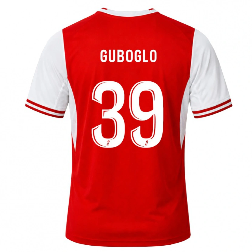 Danxen Homem Camisola Aleksandr Guboglo #39 Vermelho Branco Principal 2026/27 Camisa Brasil
