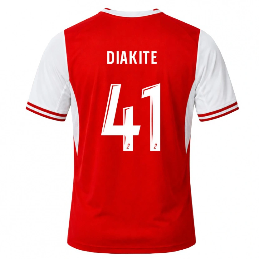 Danxen Homem Camisola Ibrahim Diakité #41 Vermelho Branco Principal 2026/27 Camisa Brasil