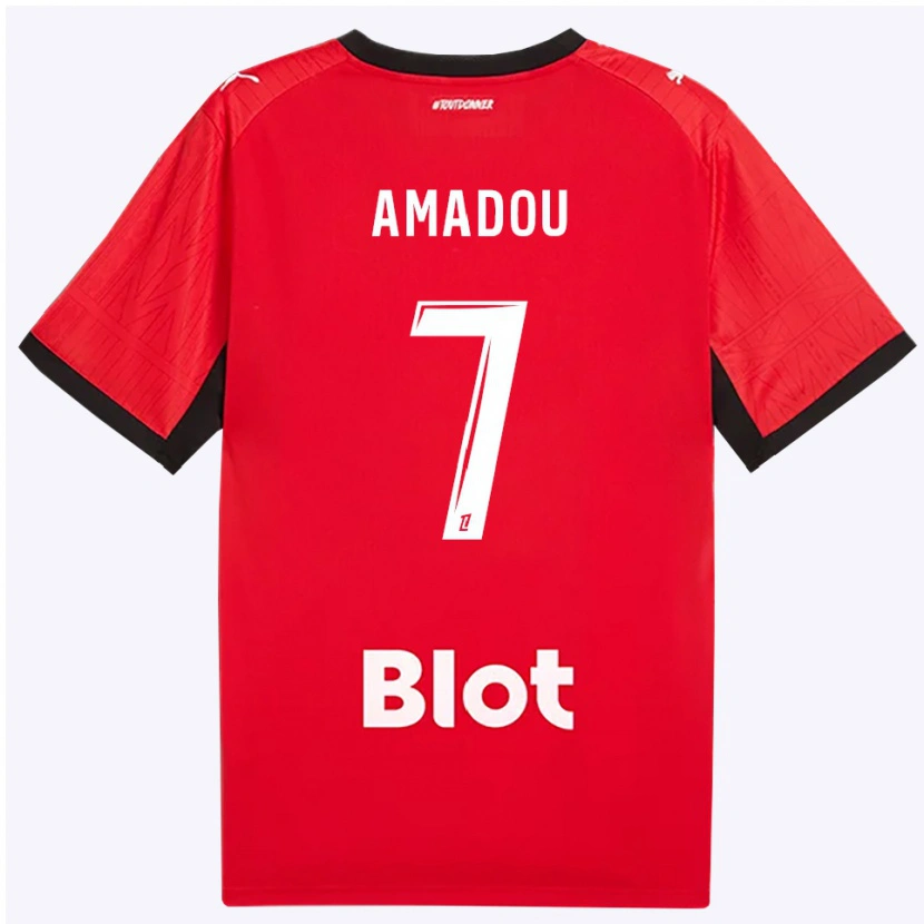 Danxen Homem Camisola Amadou Diallo #7 Vermelho Preto Branco Principal 2026/27 Camisa Brasil