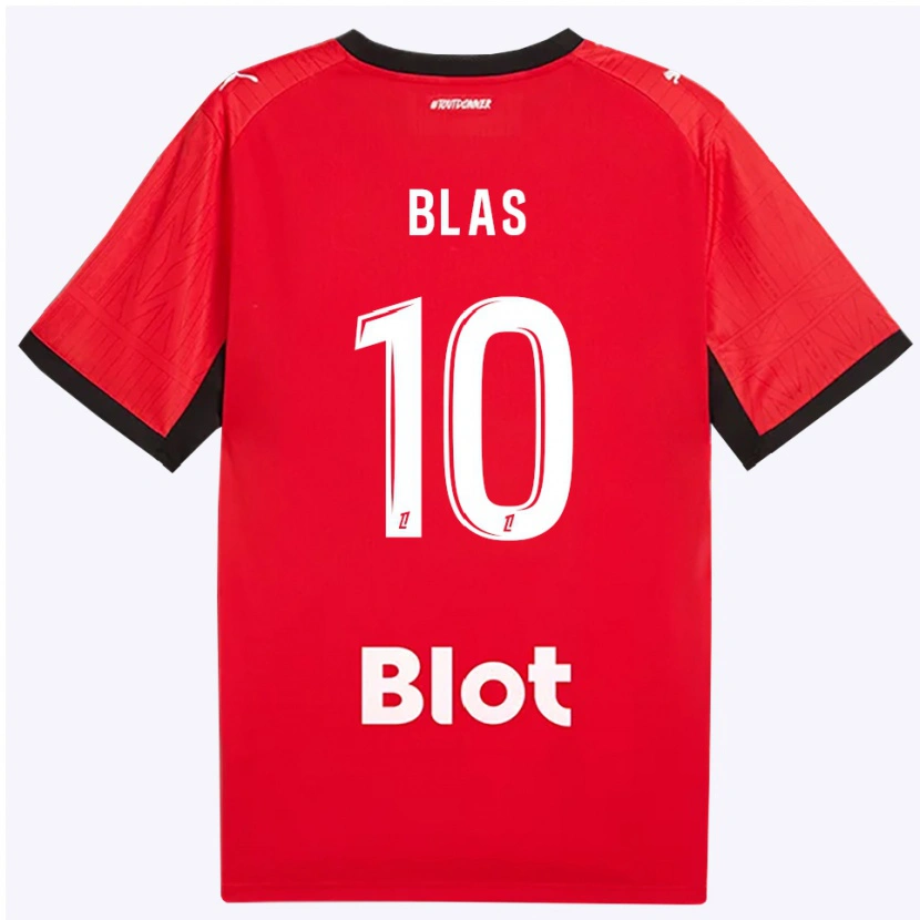 Danxen Homem Camisola Ludovic Blas #10 Vermelho Preto Branco Principal 2026/27 Camisa Brasil