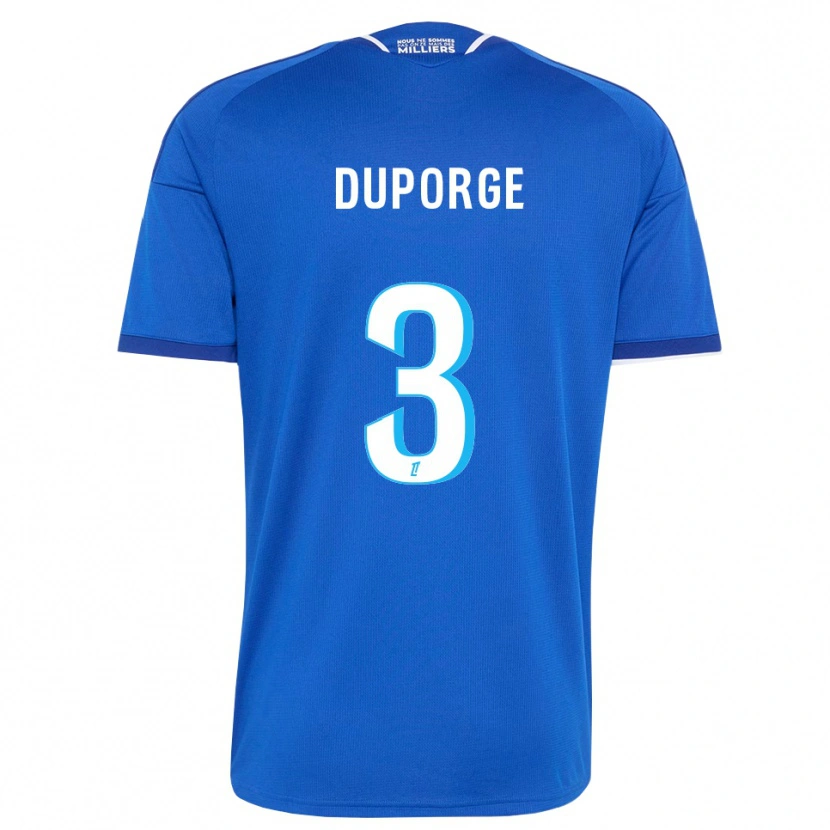 Danxen Homem Camisola Morgane Duporge #3 Azul Real Branco Principal 2026/27 Camisa Brasil