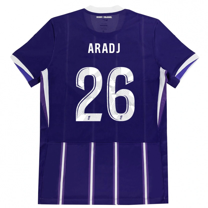 Danxen Homem Camisola Ylies Aradj #26 Roxo Branco Principal 2026/27 Camisa Brasil