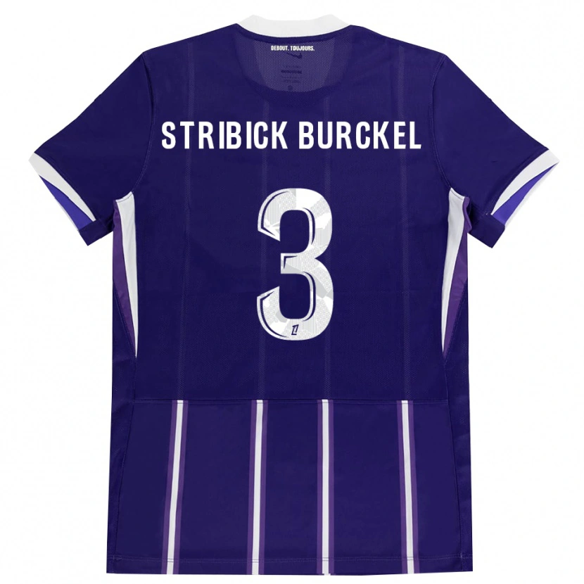 Danxen Homem Camisola Laetitia Stribick-Burckel #3 Roxo Branco Principal 2026/27 Camisa Brasil