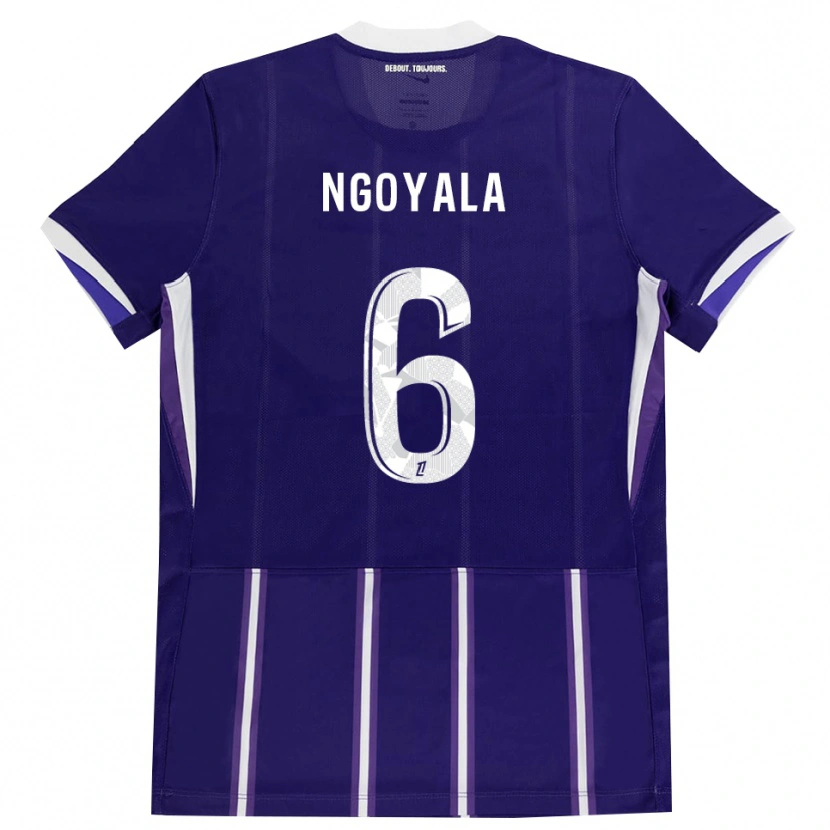 Danxen Homem Camisola Frédéric Efuele Ngoyala #6 Roxo Branco Principal 2026/27 Camisa Brasil