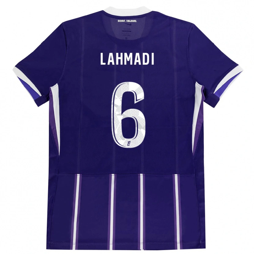 Danxen Homem Camisola Noah Lahmadi #6 Roxo Branco Principal 2026/27 Camisa Brasil