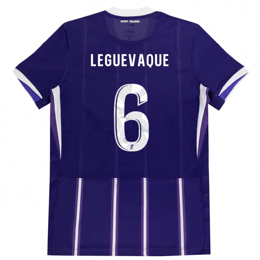 Danxen Homem Camisola Laurie Leguevaque #6 Roxo Branco Principal 2026/27 Camisa Brasil