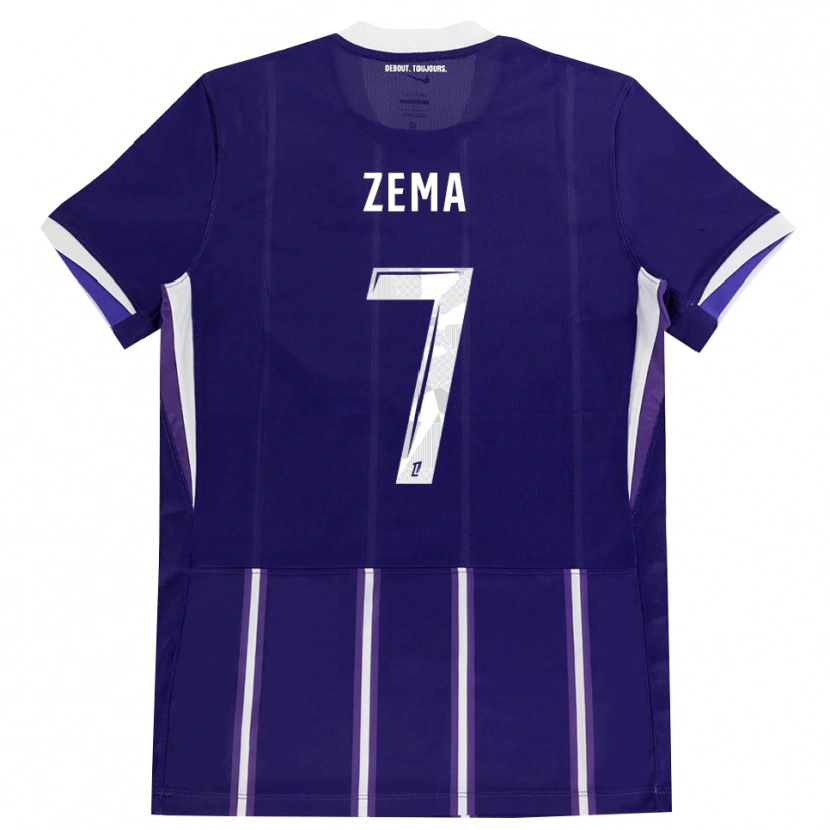 Danxen Homem Camisola Darris Zema #7 Roxo Branco Principal 2026/27 Camisa Brasil
