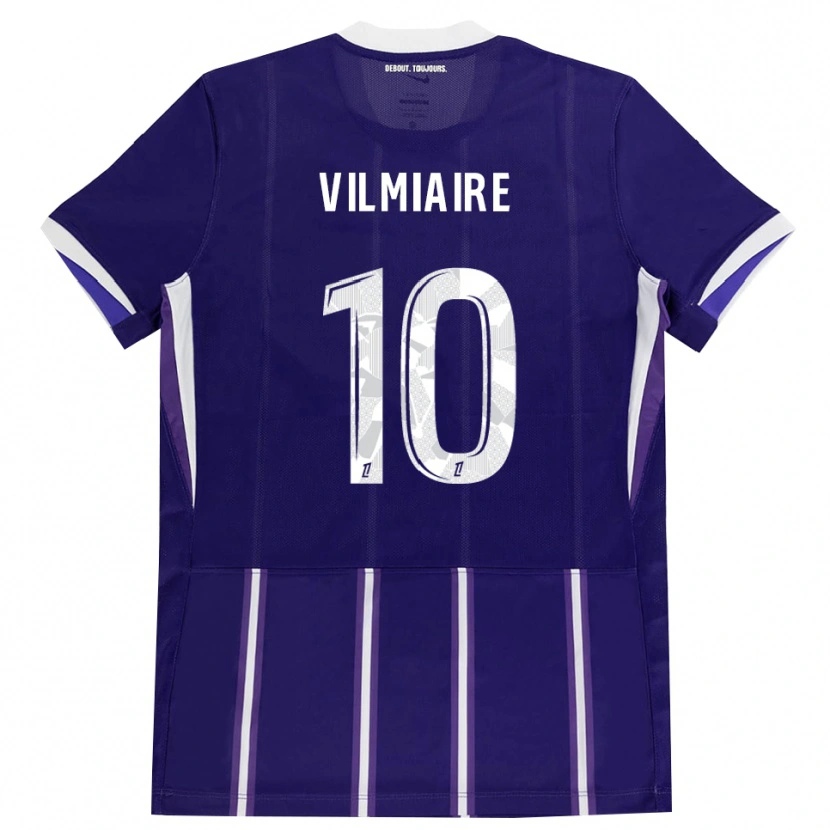 Danxen Homem Camisola Kelly Vilmiaire #10 Roxo Branco Principal 2026/27 Camisa Brasil