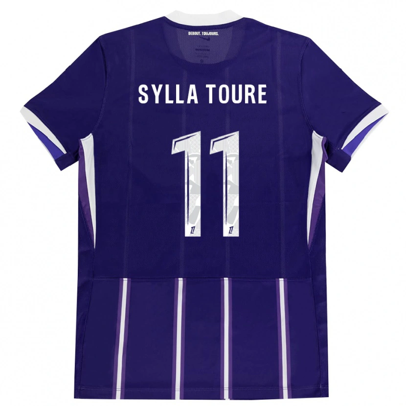 Danxen Homem Camisola Ismael Sylla Touré #11 Roxo Branco Principal 2026/27 Camisa Brasil