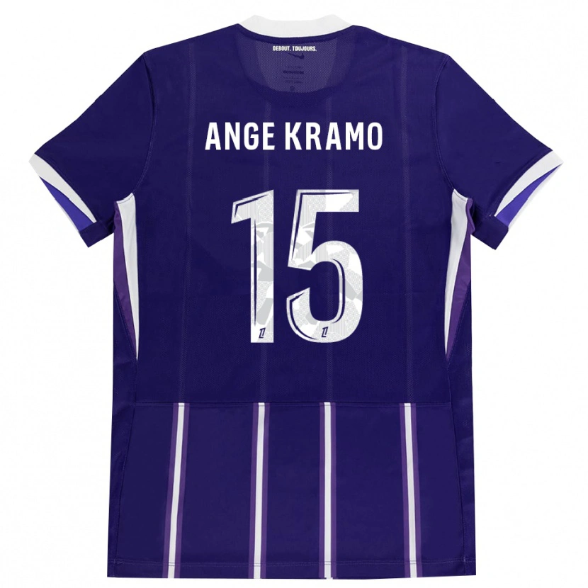 Danxen Homem Camisola Marie Ange Kramo #15 Roxo Branco Principal 2026/27 Camisa Brasil