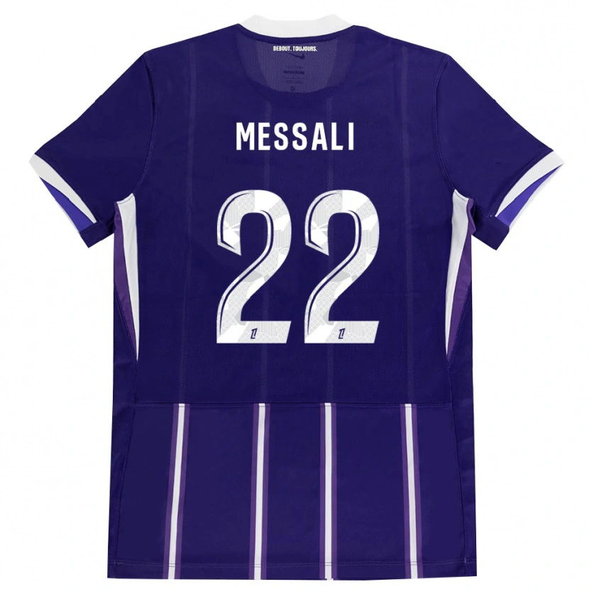 Danxen Homem Camisola Rafik Messali #22 Roxo Branco Principal 2026/27 Camisa Brasil