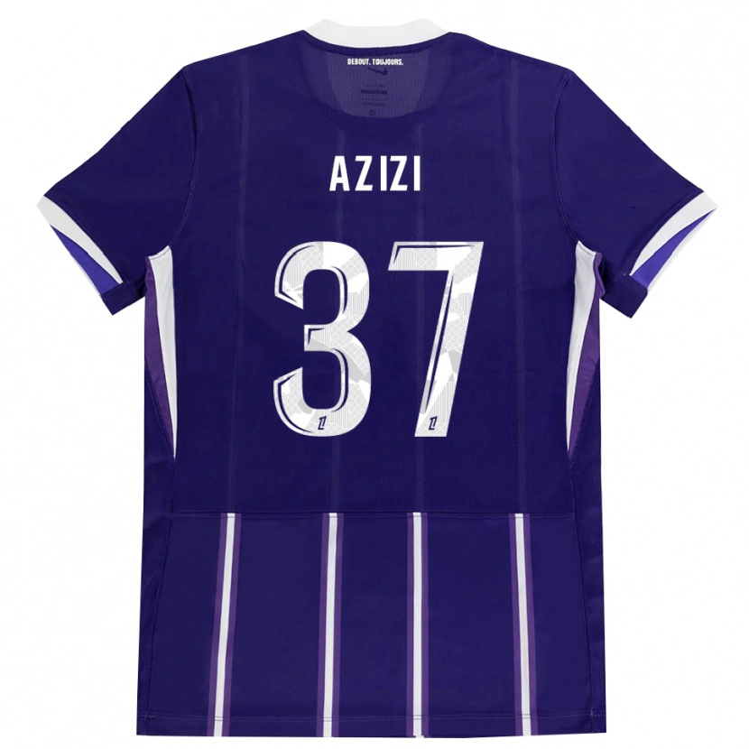 Danxen Homem Camisola Ilyas Azizi #37 Roxo Branco Principal 2026/27 Camisa Brasil