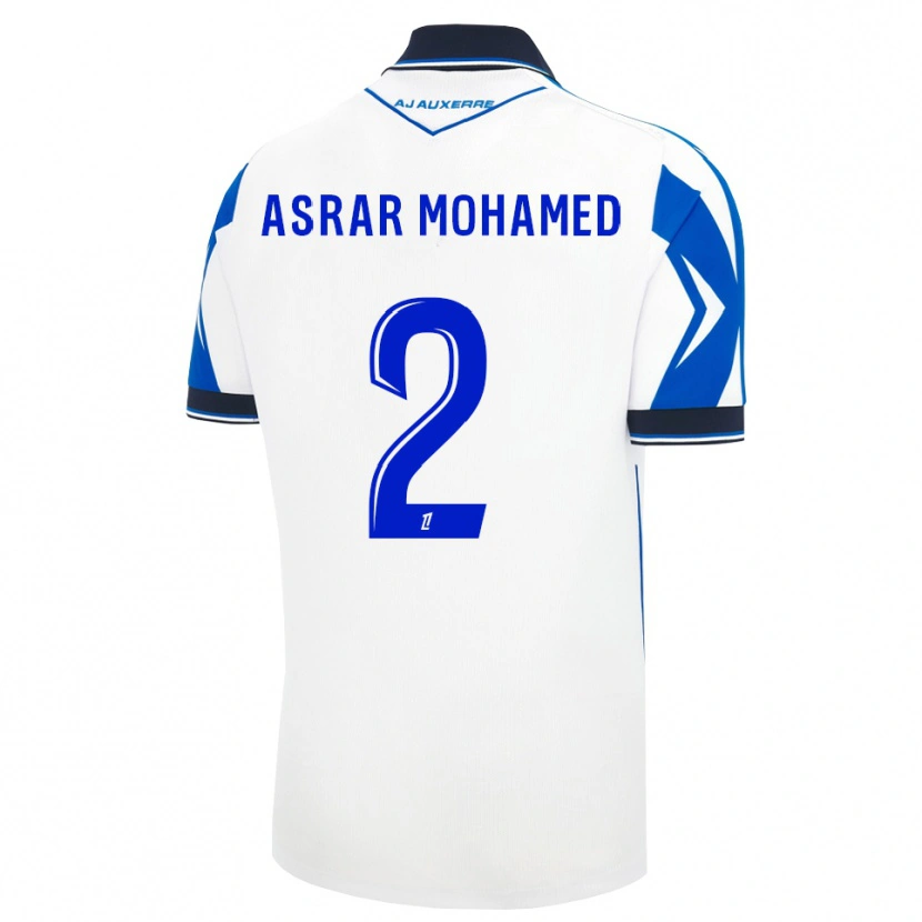 Danxen Homem Camisola El Asrar Mohamed #2 Preto Branco Azul Principal 2026/27 Camisa Brasil