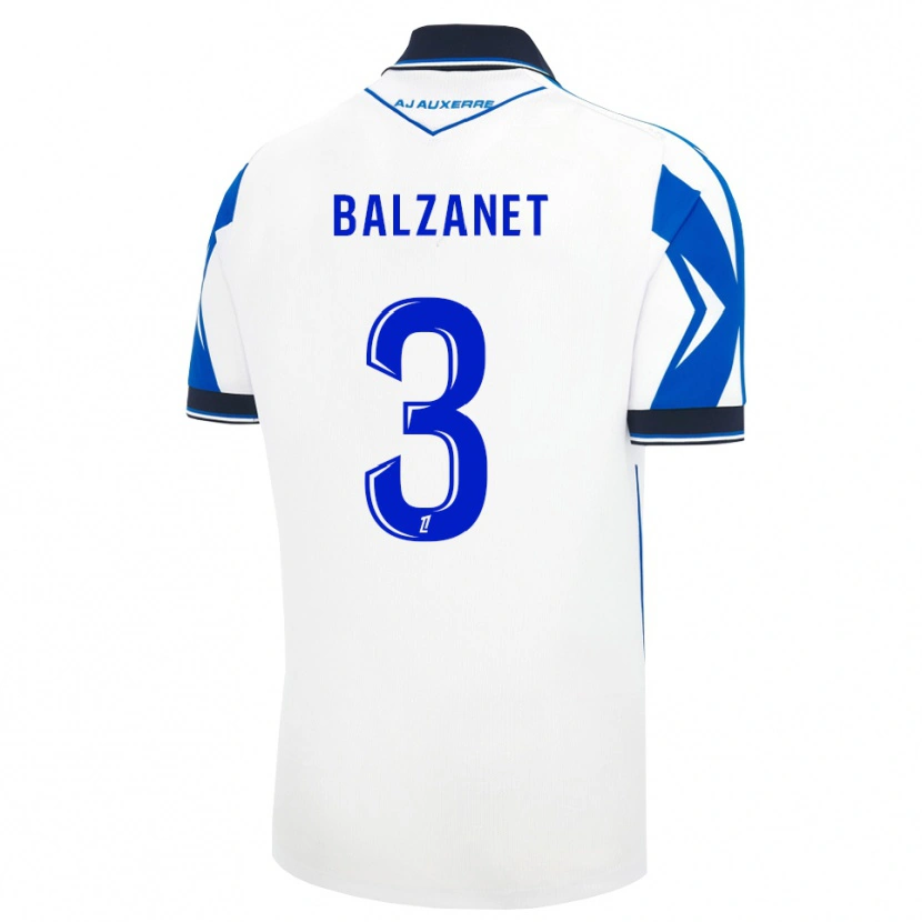 Danxen Homem Camisola Guillaume Balzanet #3 Preto Branco Azul Principal 2026/27 Camisa Brasil