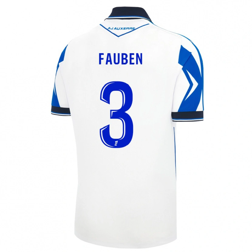 Danxen Homem Camisola Marc-Allan Fauben #3 Preto Branco Azul Principal 2026/27 Camisa Brasil