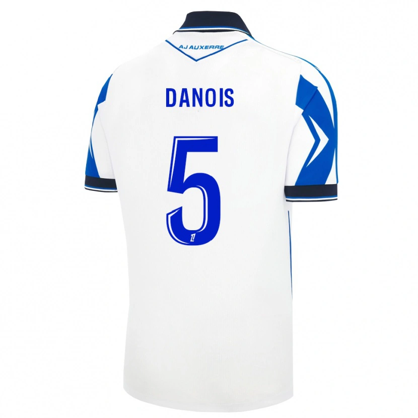 Danxen Homem Camisola Kévin Danois #5 Preto Branco Azul Principal 2026/27 Camisa Brasil