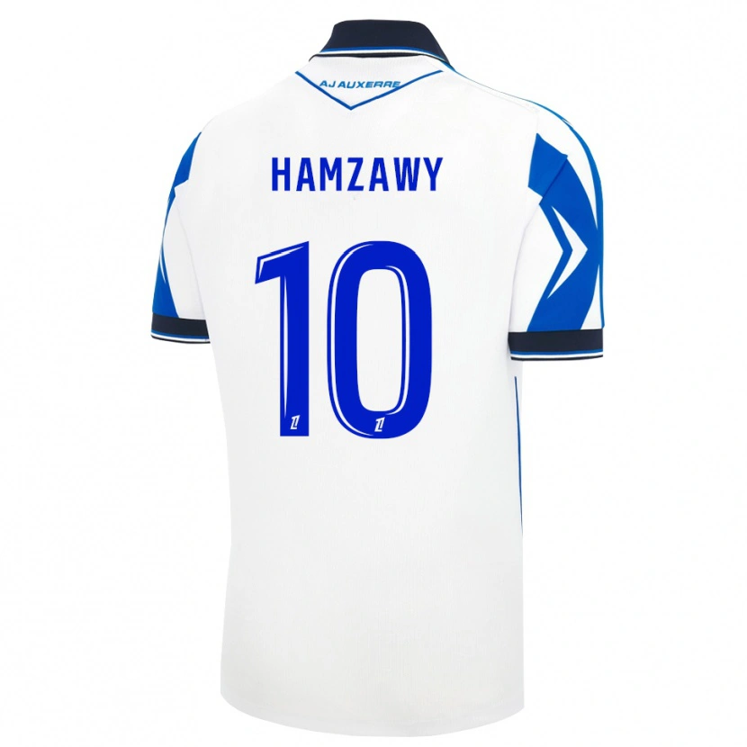 Danxen Homem Camisola Redwan Eid Hamzawiy #10 Preto Branco Azul Principal 2026/27 Camisa Brasil
