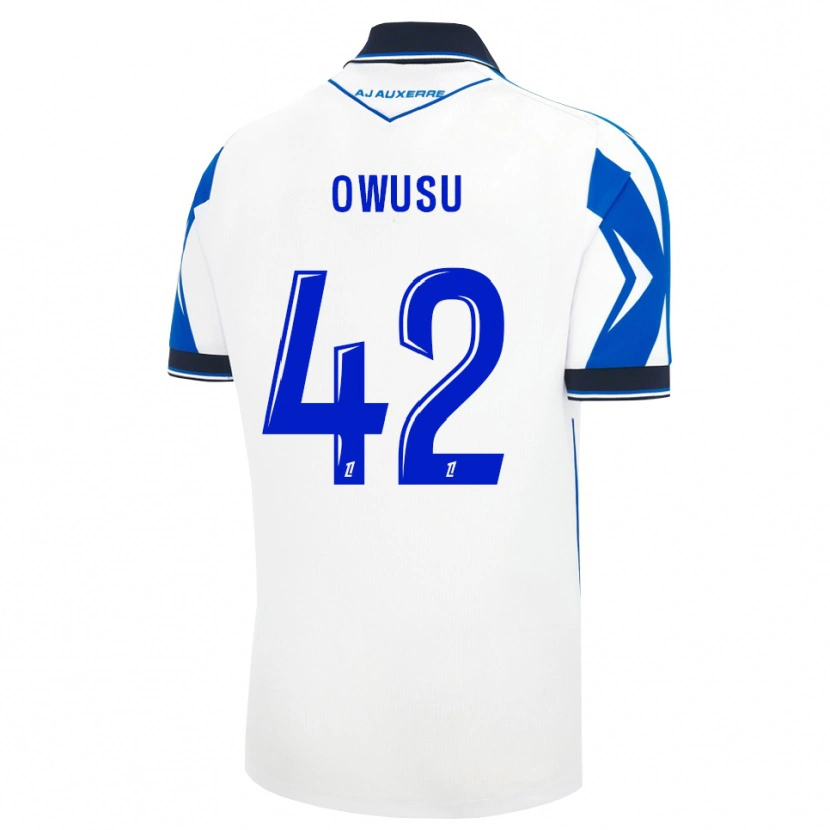 Danxen Homem Camisola Elisha Owusu #42 Preto Branco Azul Principal 2026/27 Camisa Brasil
