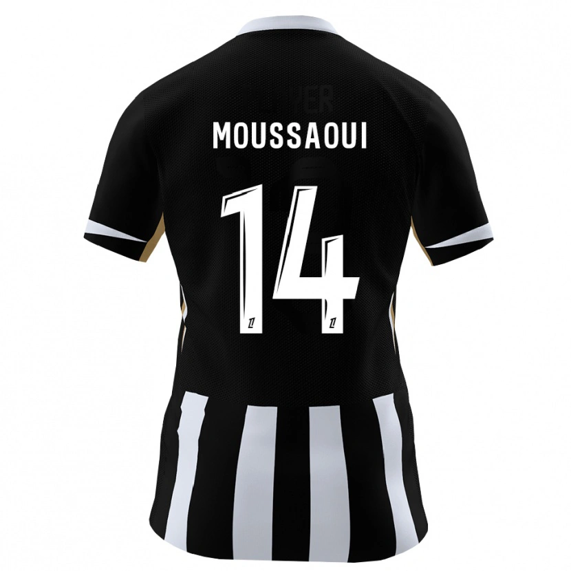 Danxen Homem Camisola Amine Moussaoui #14 Preto Azul Principal 2026/27 Camisa Brasil