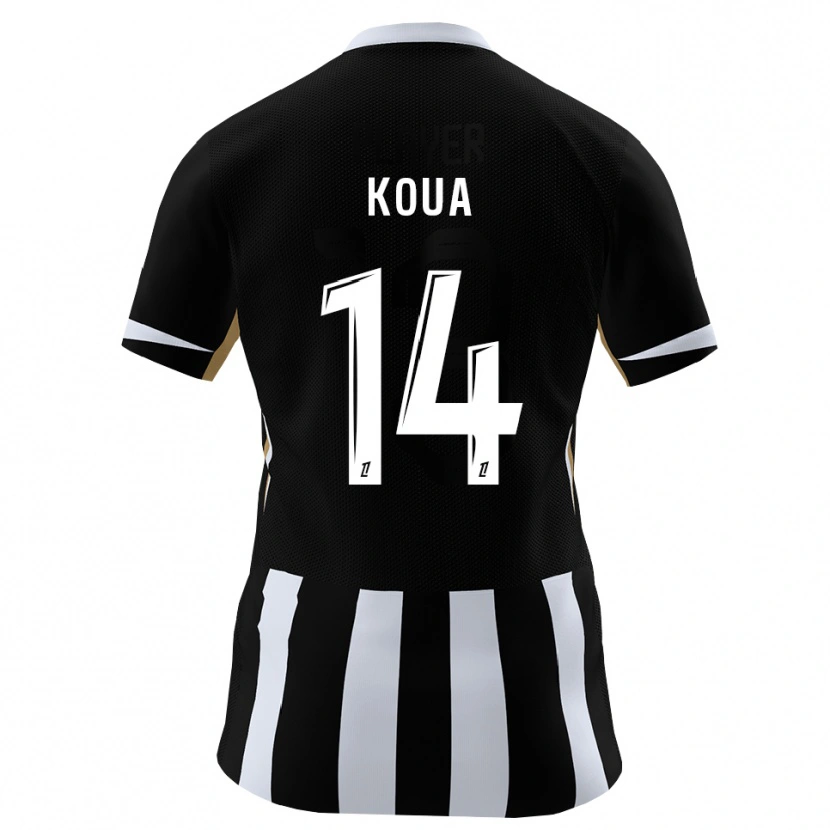 Danxen Homem Camisola Moran Koua #14 Preto Azul Principal 2026/27 Camisa Brasil