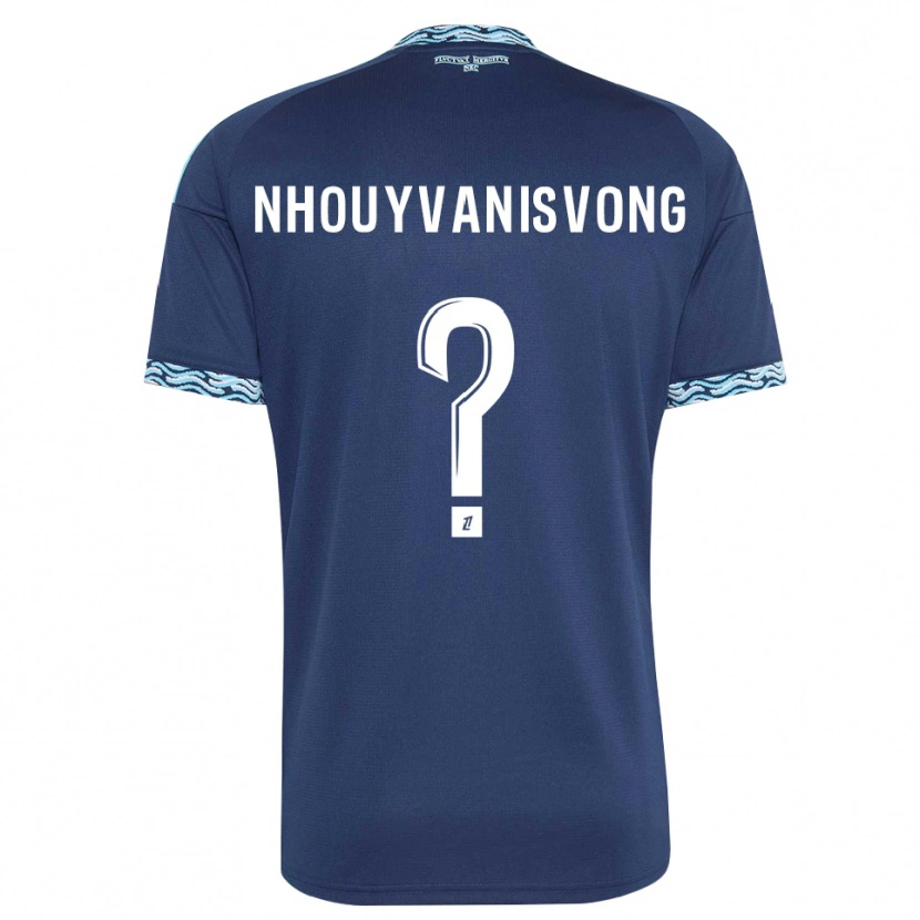 Danxen Homem Camisola Andy Nhouyvanisvong #0 Azul Aço Branco Principal 2026/27 Camisa Brasil