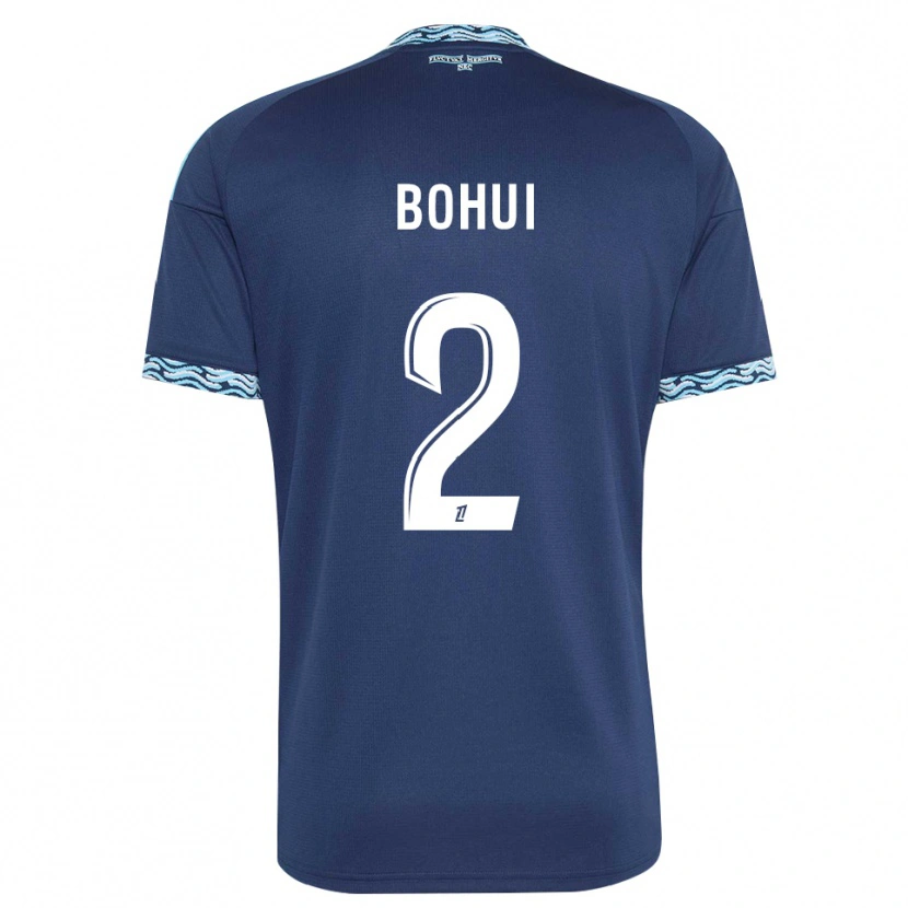 Danxen Homem Camisola Isaiah Bohui #2 Azul Aço Branco Principal 2026/27 Camisa Brasil