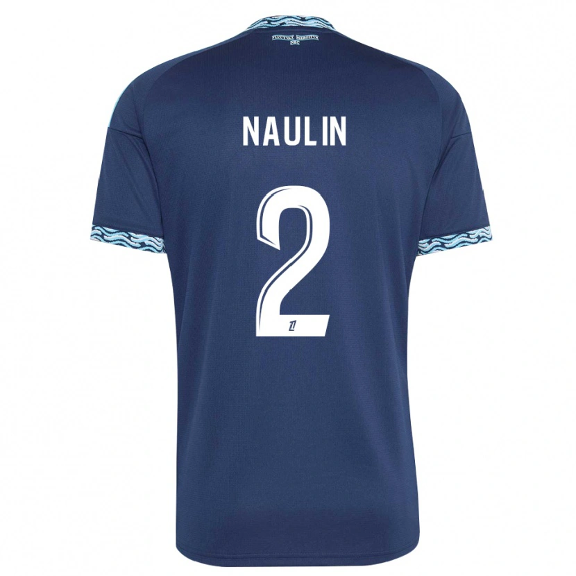 Danxen Homem Camisola Ethan Naulin #2 Azul Aço Branco Principal 2026/27 Camisa Brasil