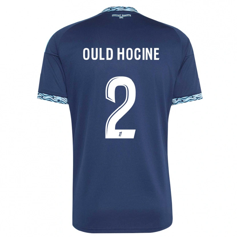 Danxen Homem Camisola Célina Ould Hocine #2 Azul Aço Branco Principal 2026/27 Camisa Brasil