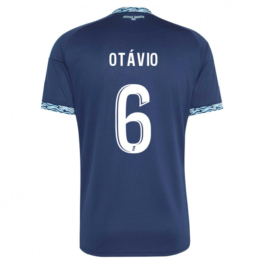 Danxen Homem Camisola Otávio Ataíde Da Silva #6 Azul Aço Branco Principal 2026/27 Camisa Brasil