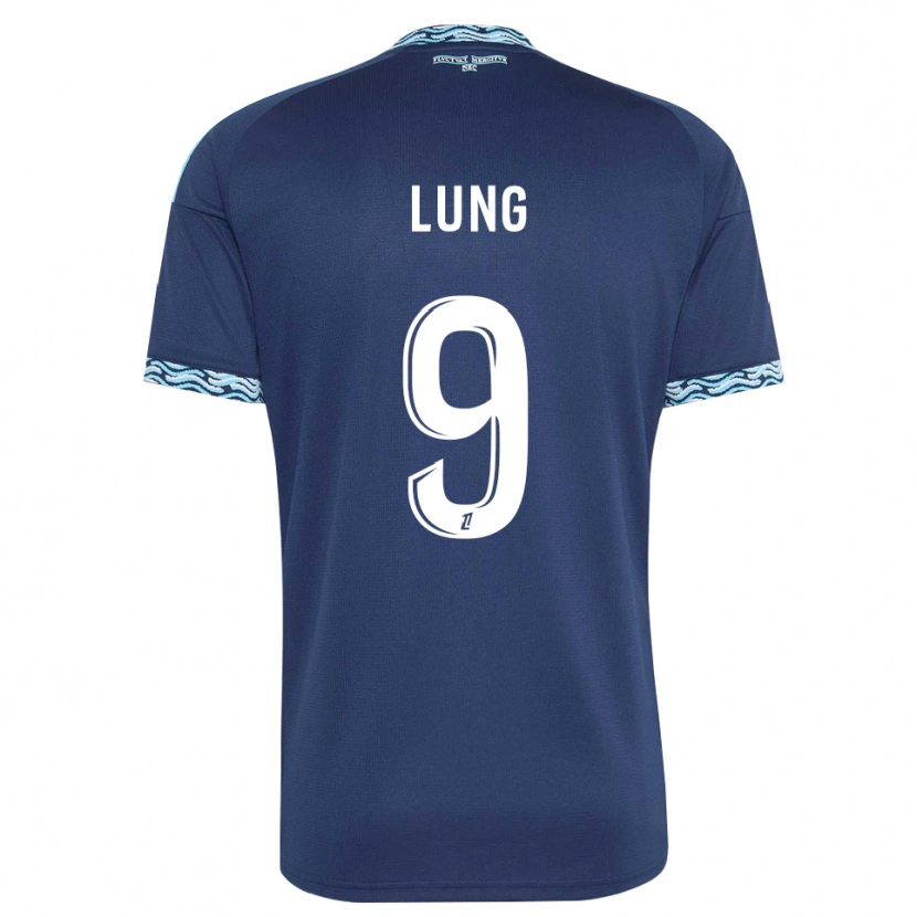 Danxen Homem Camisola Nelson Lung #9 Azul Aço Branco Principal 2026/27 Camisa Brasil