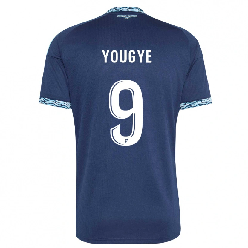 Danxen Homem Camisola Joshua Yougye #9 Azul Aço Branco Principal 2026/27 Camisa Brasil