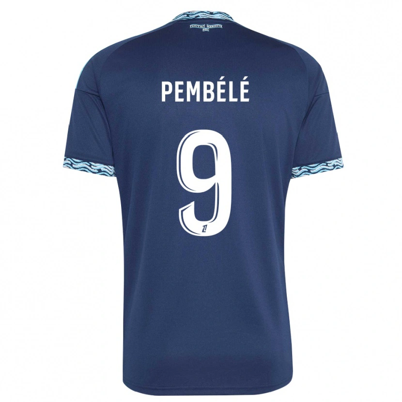 Danxen Homem Camisola Andy Pembélé #9 Azul Aço Branco Principal 2026/27 Camisa Brasil