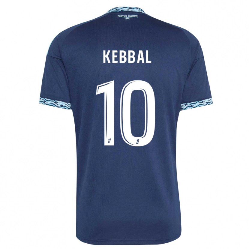 Danxen Homem Camisola Ilan Kebbal #10 Azul Aço Branco Principal 2026/27 Camisa Brasil