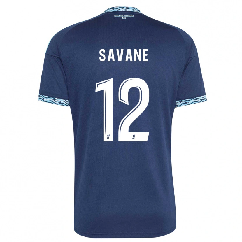Danxen Homem Camisola Mohamed Savane #12 Azul Aço Branco Principal 2026/27 Camisa Brasil