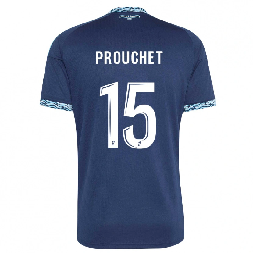 Danxen Homem Camisola Killian Prouchet #15 Azul Aço Branco Principal 2026/27 Camisa Brasil