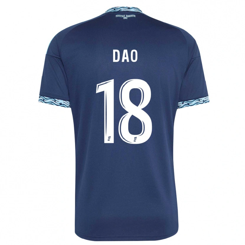 Danxen Homem Camisola Mohamed Dao #18 Azul Aço Branco Principal 2026/27 Camisa Brasil
