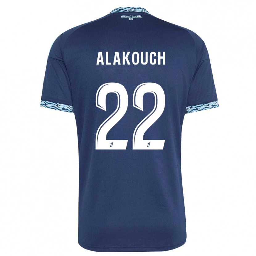 Danxen Homem Camisola Sofiane Alakouch #22 Azul Aço Branco Principal 2026/27 Camisa Brasil