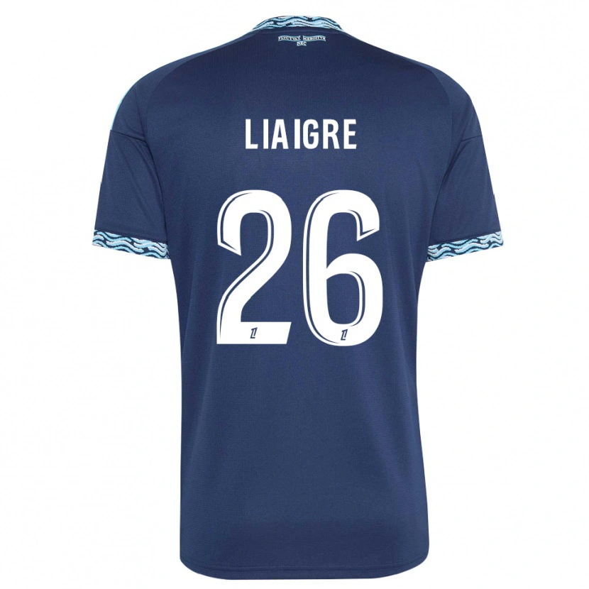Danxen Homem Camisola Fiona Liaigre #26 Azul Aço Branco Principal 2026/27 Camisa Brasil