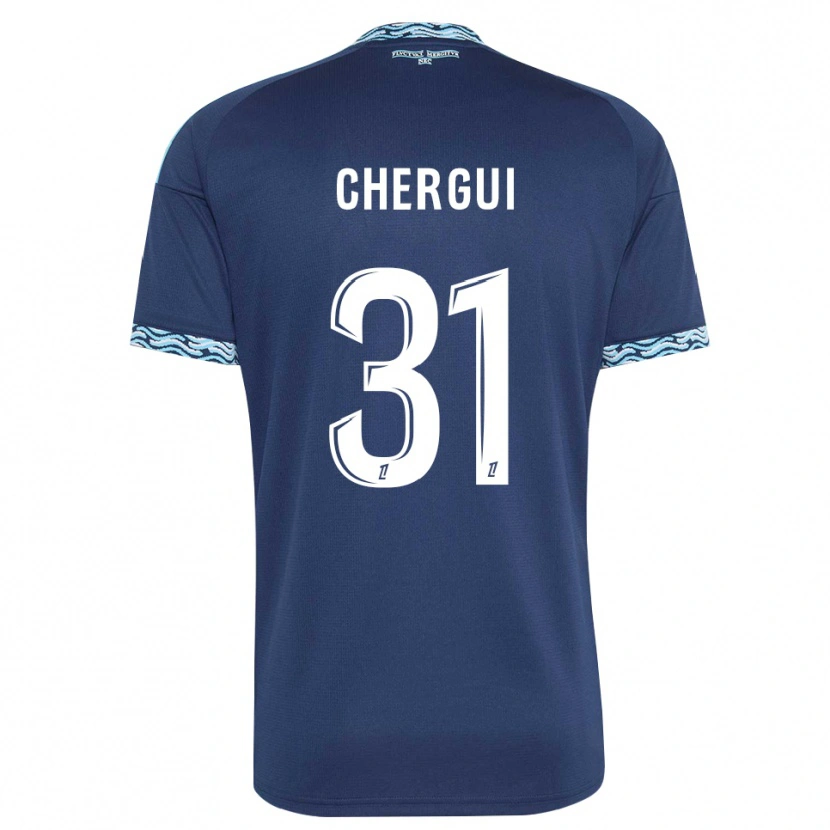 Danxen Homem Camisola Samir Chergui #31 Azul Aço Branco Principal 2026/27 Camisa Brasil
