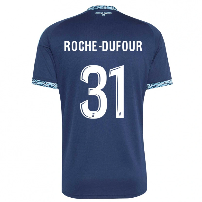 Danxen Homem Camisola Kenza Roche Dufour #31 Azul Aço Branco Principal 2026/27 Camisa Brasil