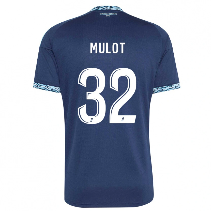 Danxen Homem Camisola Marie Mulot #32 Azul Aço Branco Principal 2026/27 Camisa Brasil
