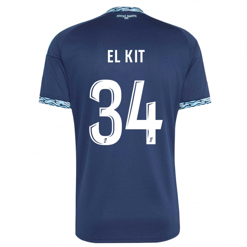 Danxen Homem Camisola Kamil El Kit #34 Azul Aço Branco Principal 2026/27 Camisa Brasil