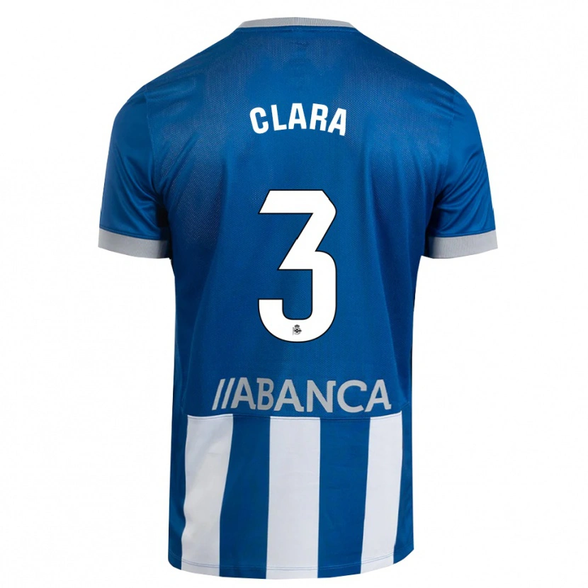 Danxen Homem Camisola Clara Rodríguez #3 Azul Cinza Branco Principal 2026/27 Camisa Brasil