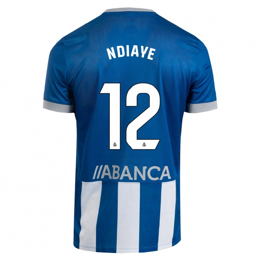 Danxen Homem Camisola Malick Ndiaye #12 Azul Cinza Branco Principal 2026/27 Camisa Brasil