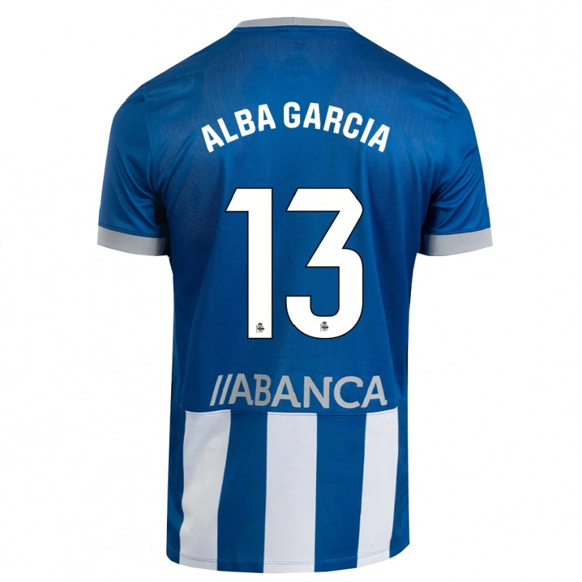 Danxen Homem Camisola Lucía Alba García #13 Azul Cinza Branco Principal 2026/27 Camisa Brasil
