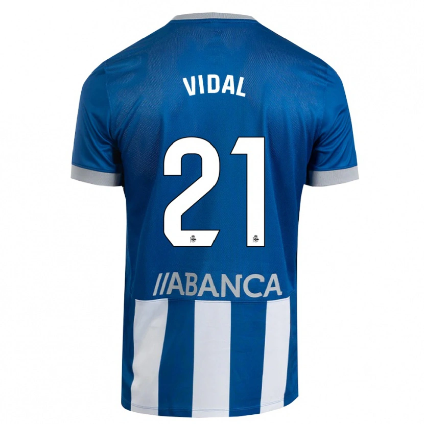 Danxen Homem Camisola Iker Vidal #21 Azul Cinza Branco Principal 2026/27 Camisa Brasil