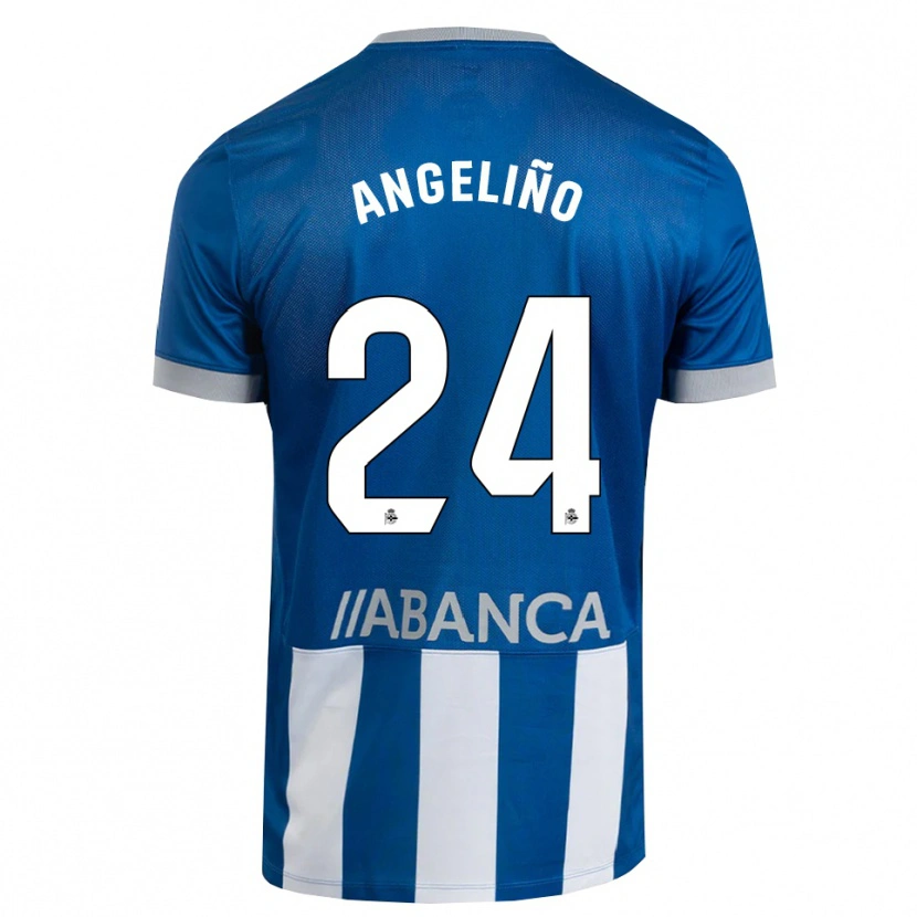Danxen Homem Camisola Angeliño #24 Azul Cinza Branco Principal 2026/27 Camisa Brasil